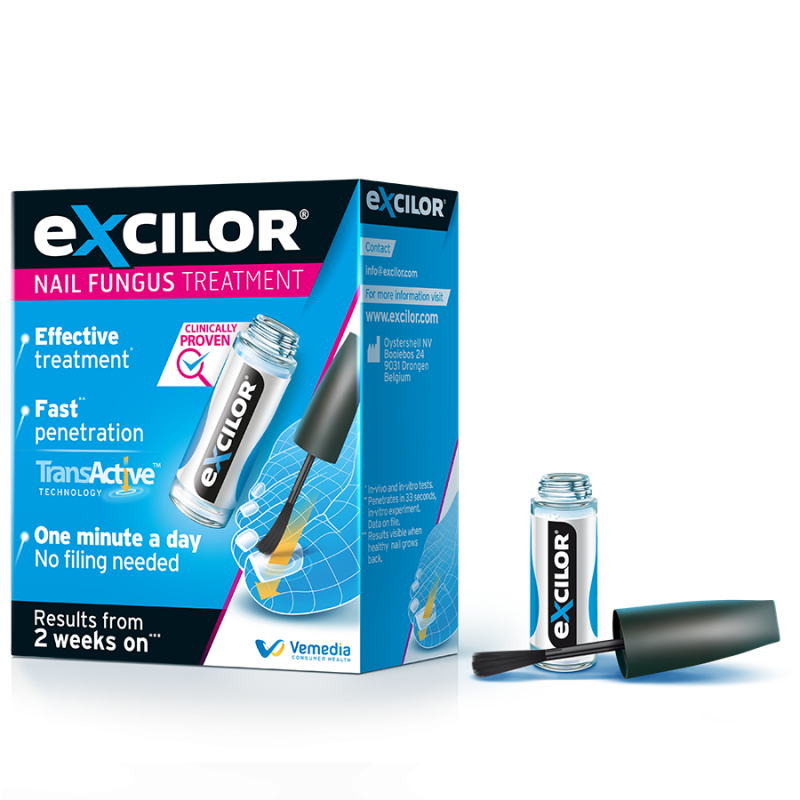 Excilor Fungal Nail Treatment Solution with Brush - 3.3ml — product packaging