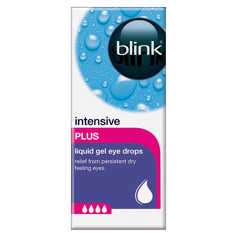 Blink Intensive Tears Plus Liquid Gel Eye Drops - 10ml — product packaging