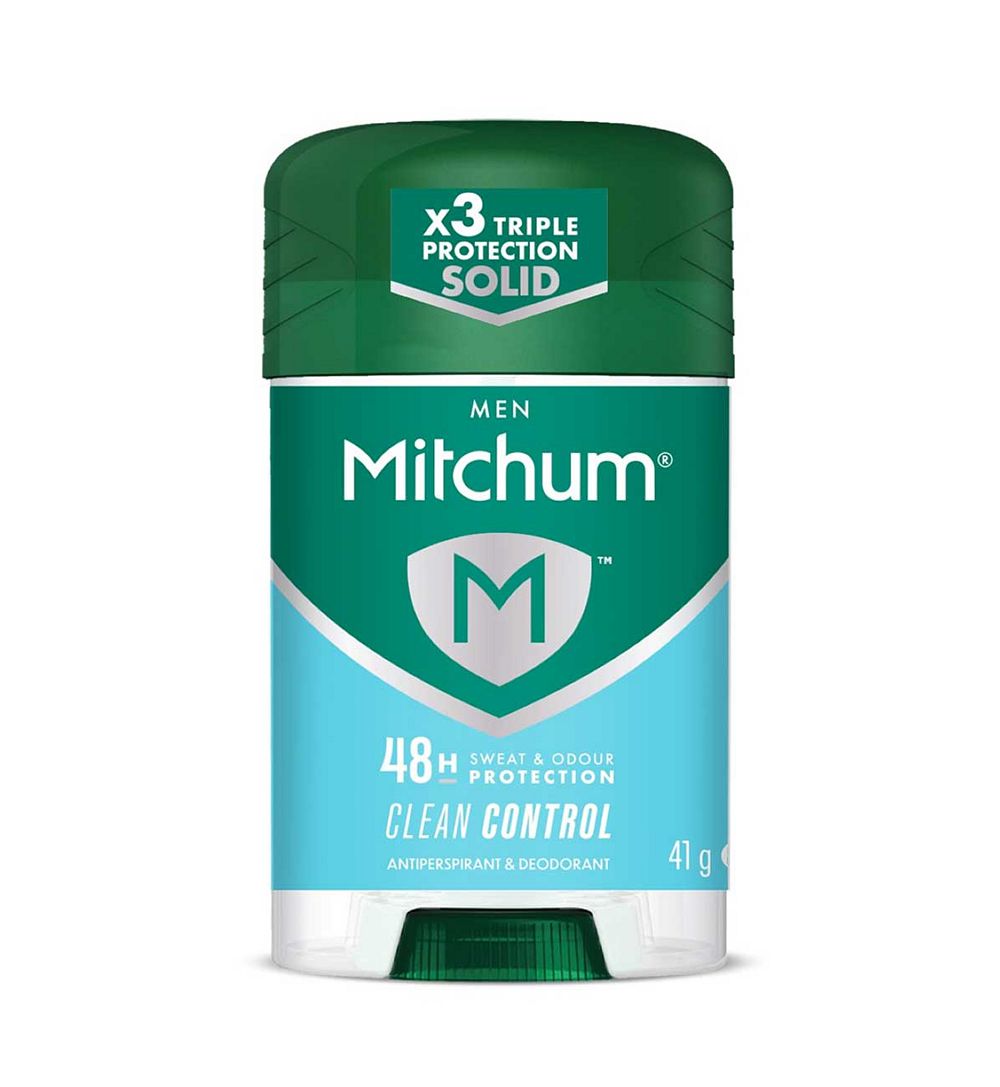 Mitchum Men Clean Control 48H Anti-Perspirant & Deodorant Stick - 41g — product packaging