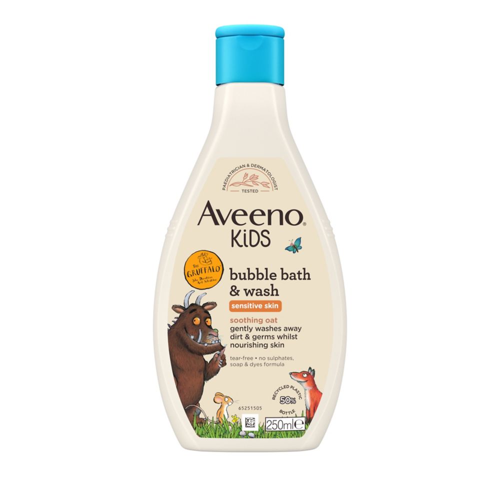 Aveeno Kids Bubble Bath & Wash - 250ml — product packaging