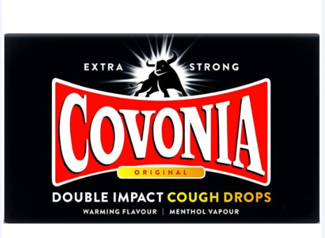 Covonia cough and laryngeal sugar with tablet COVONIA DOUBLE IMPACT COUGH DROPS 51G