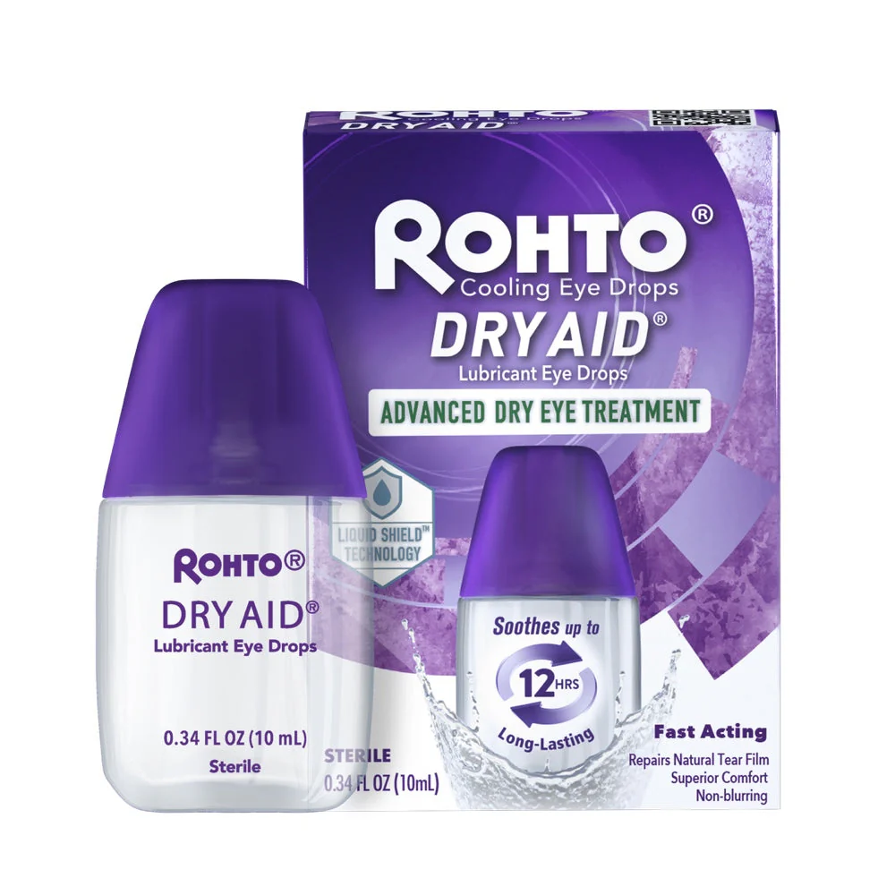 Rohto Dry Aid Intensive Dry Eye Relief - Eye Drops, 10 ml