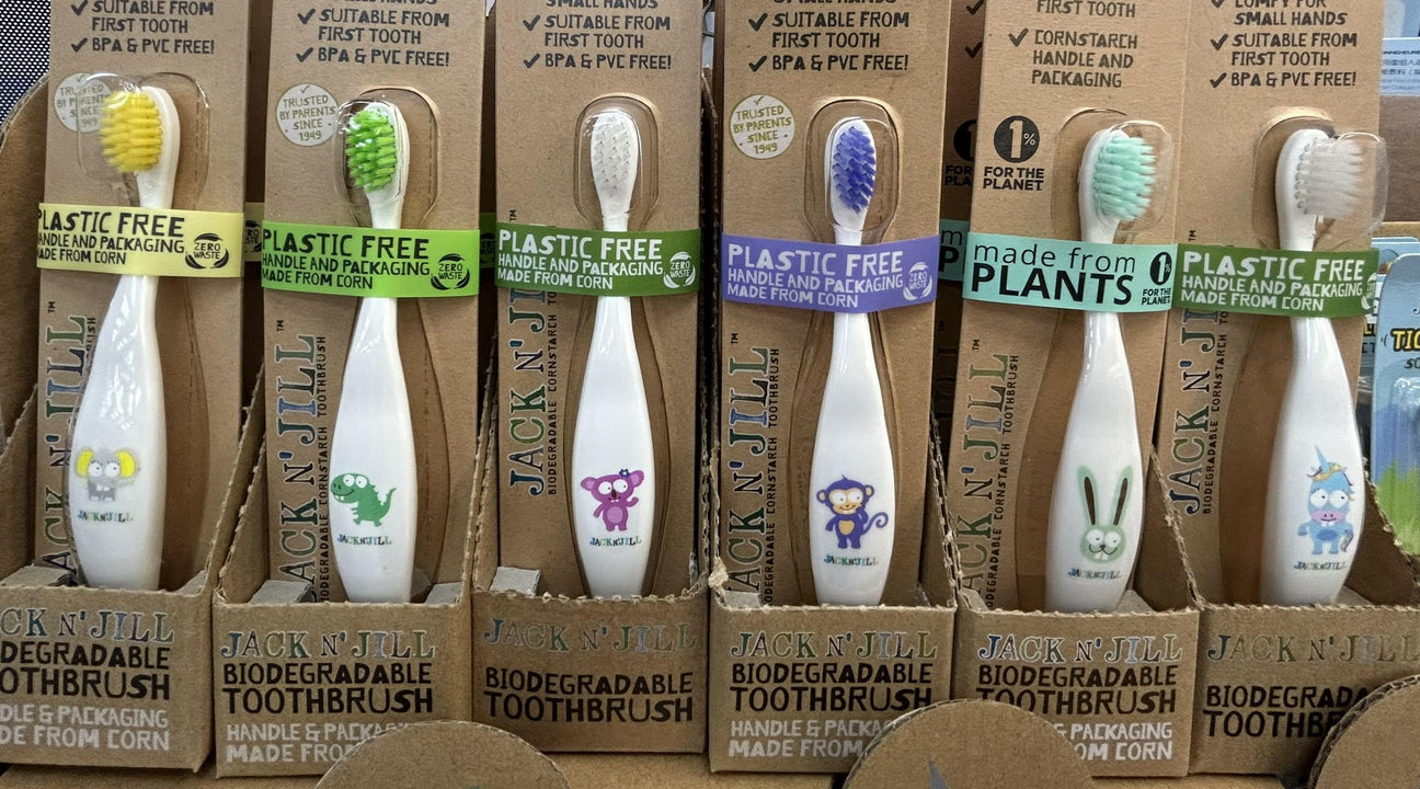 Jack n 'Jill crocodile pattern biological toothbrush one