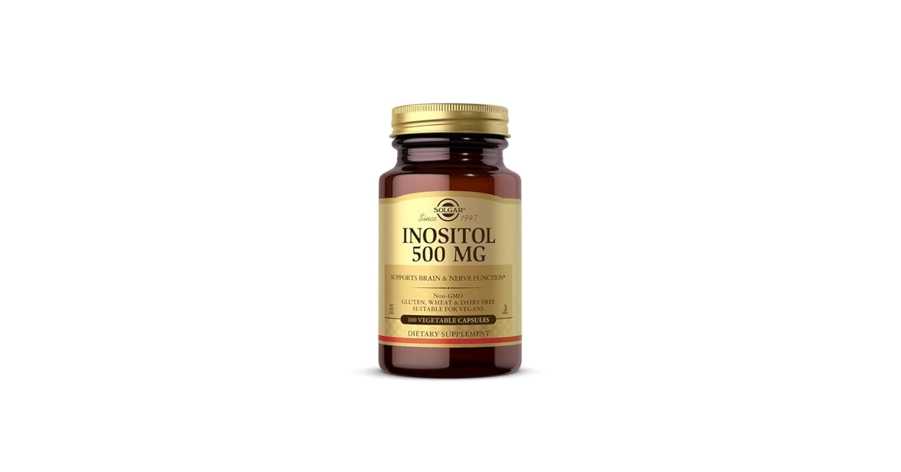 Solgar Inositol 500mg Capsules - 100 Vegetable Capsules