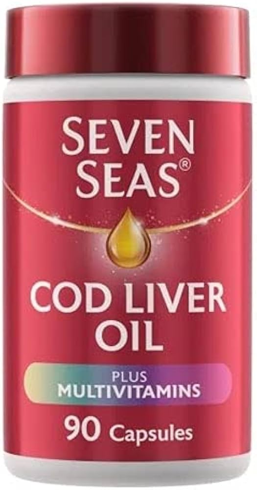 Seven Seas Cod Liver Oil Plus Multivitamins Omega-3 Fish Oil 90 Capsules
