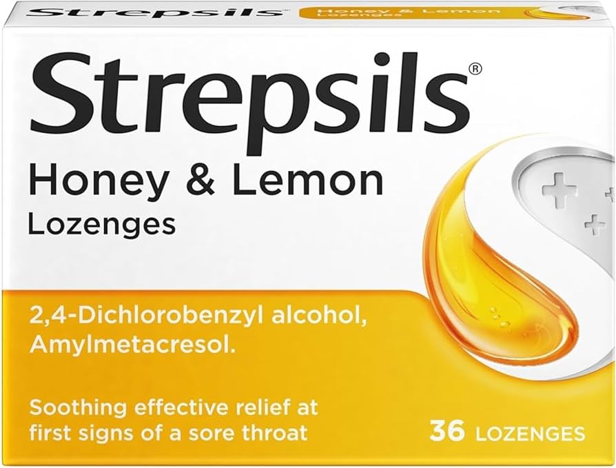 Strepsils 蜂蜜柠檬喉咙痛含片 36 片/包