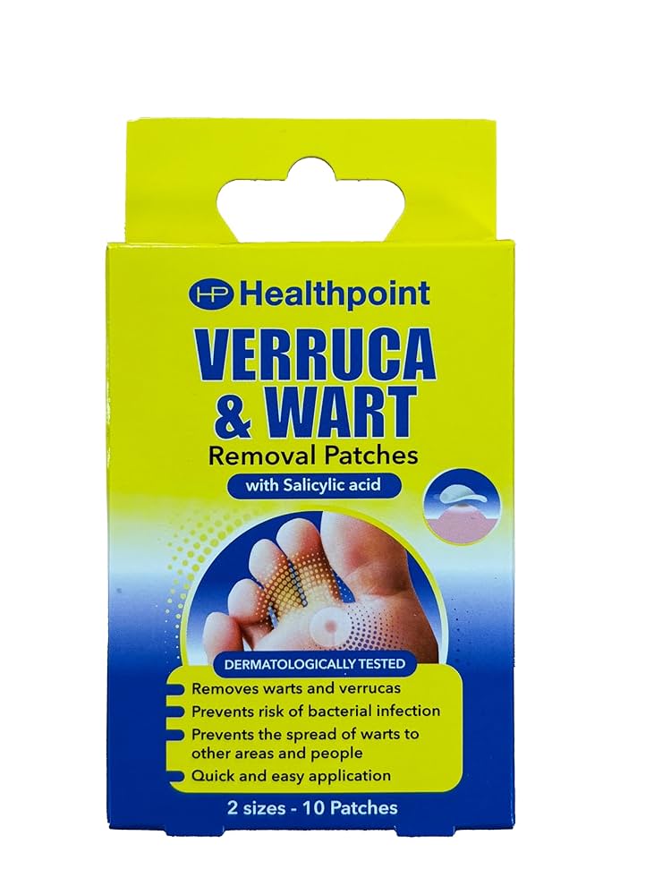 Healthpoint 鸡眼和疣去除贴片(含有水杨酸)Verruca Infection & Wart Removal 10 x Patches with Salicylic Acid