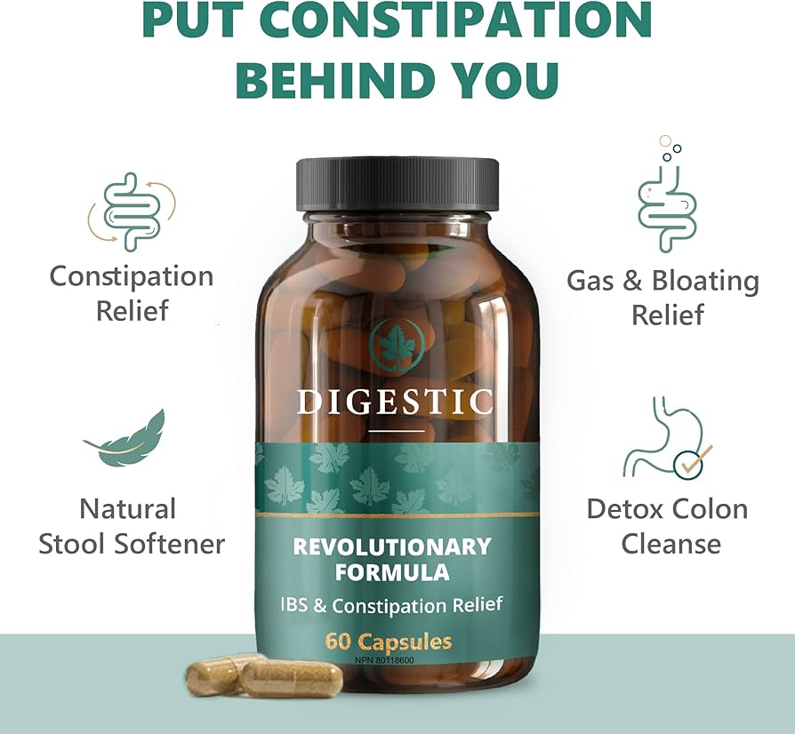 Digestic - Constipation Relief & IBS-C 60 Capsules