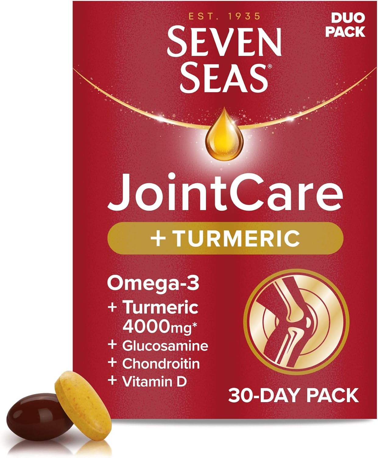 Seven Seas JointCare + Turmeric / Omega-3 Duo Pack 30 Capsules / 30 Tablets