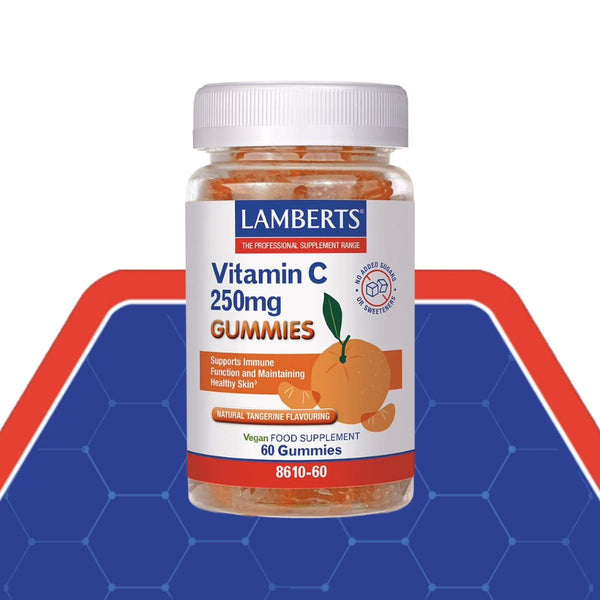 Lamberts Vitamin C Gummies 250mg Tangerine Flavour - 60 Gummies — product packaging