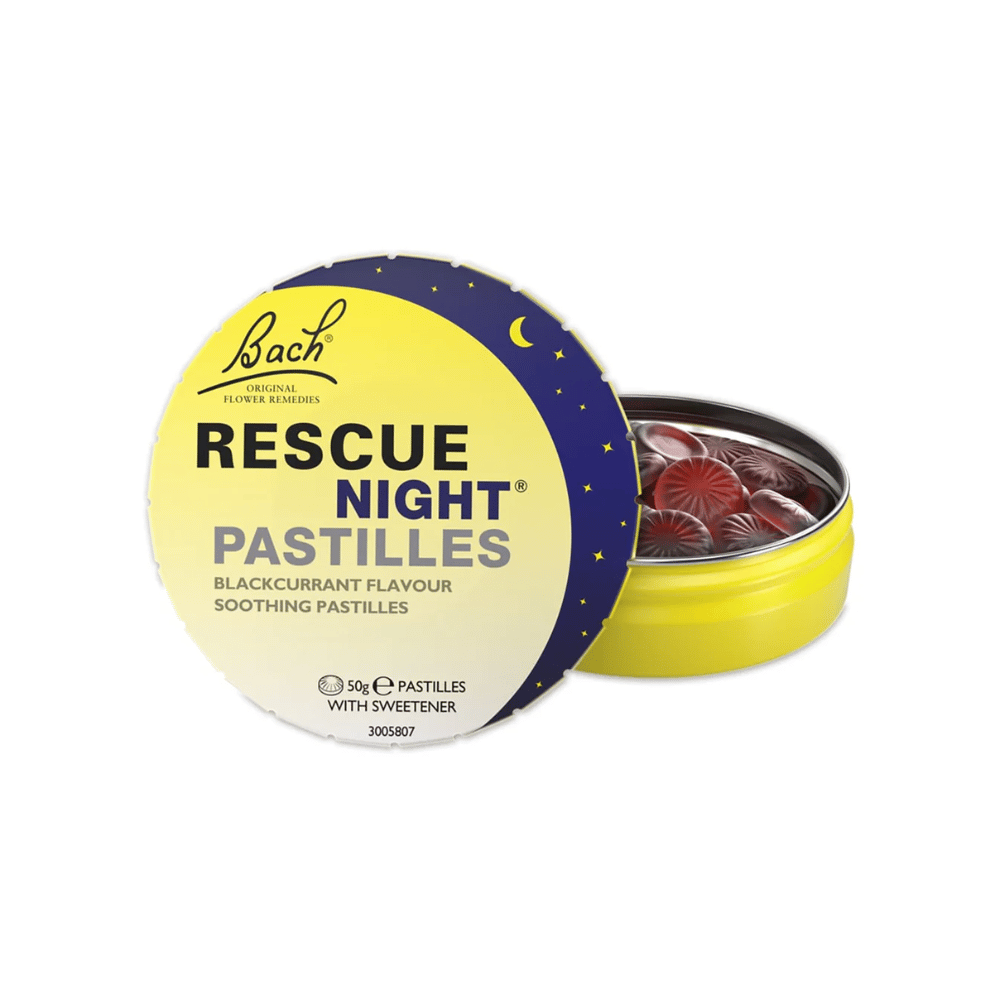 Bach Rescue Night Pastilles Blackcurrant - 50g — product packaging