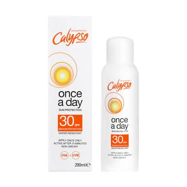 Calypso Once A Day Sun Protection Lotion SPF30 - 200ml — product packaging