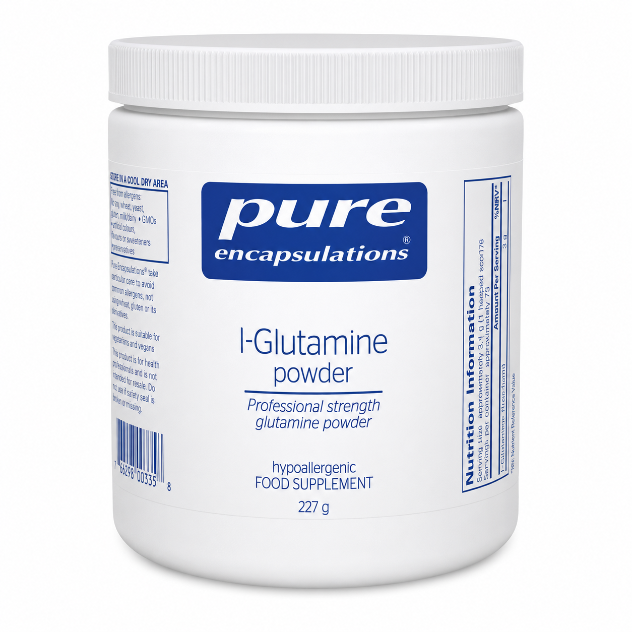 Pure Encapsulations L-Glutamine powder 227G