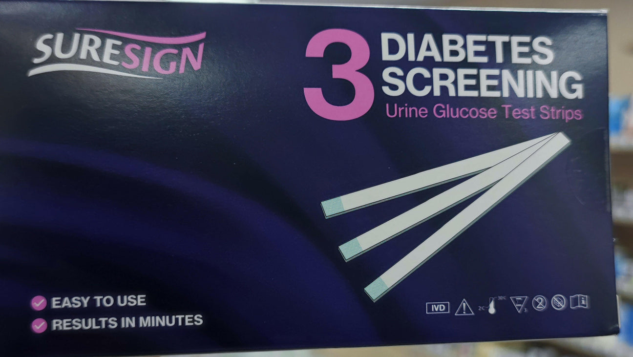 Suresign Diabetes Urine Screening Test Kit (3 test strips)