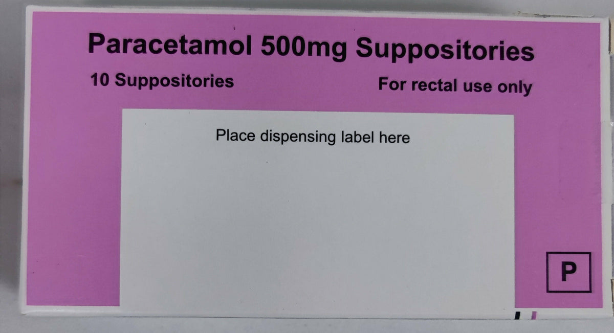 Paracetamol 500mg supportOSitories 10