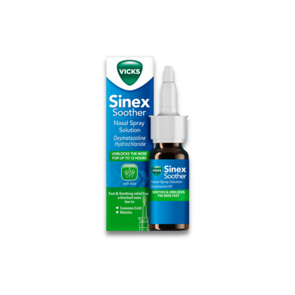 Vicks Sinex Soother Decongestant Nasal Spray with Aloe - 15ml — product packaging