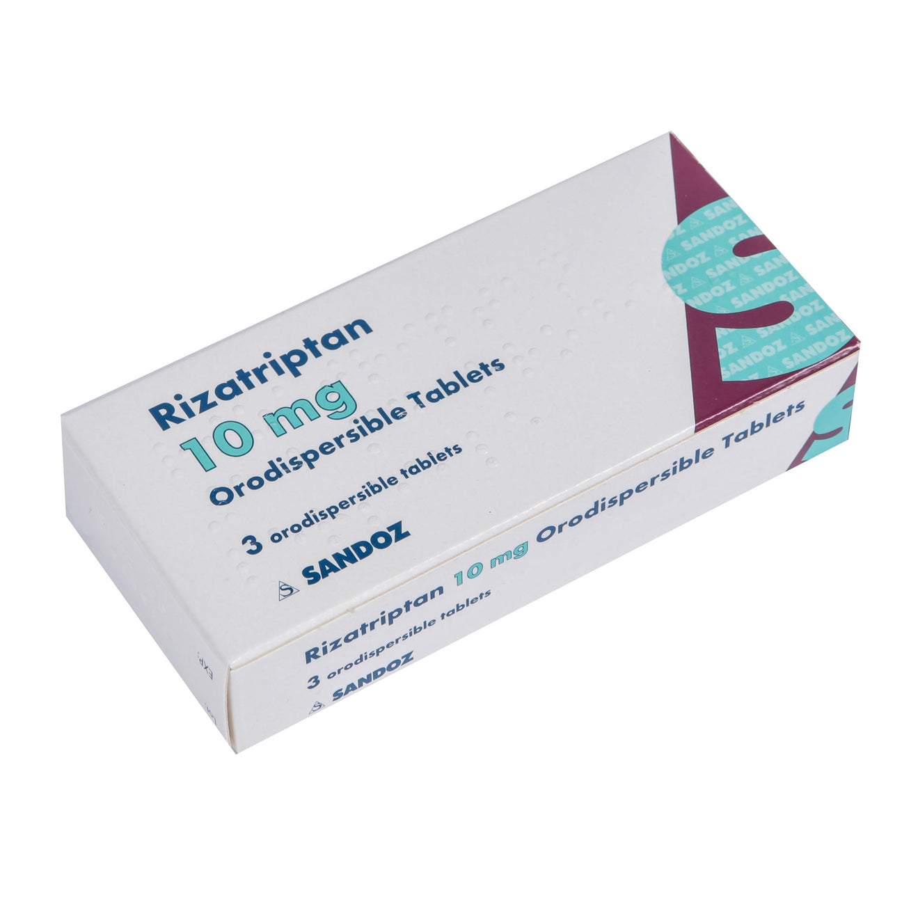 Rizatriptan 10mg tablets (3 tabs)