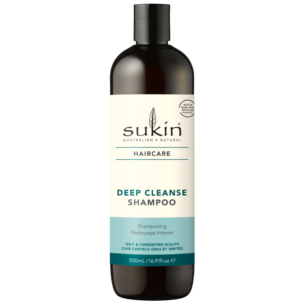 Sukin Deep Cleanse Shampoo for Oily & Congested Scalps - 500ml — product packaging