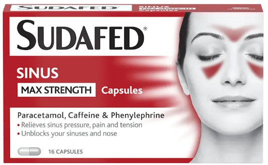 Sudafed Sinus Max Strength Capsule 16
