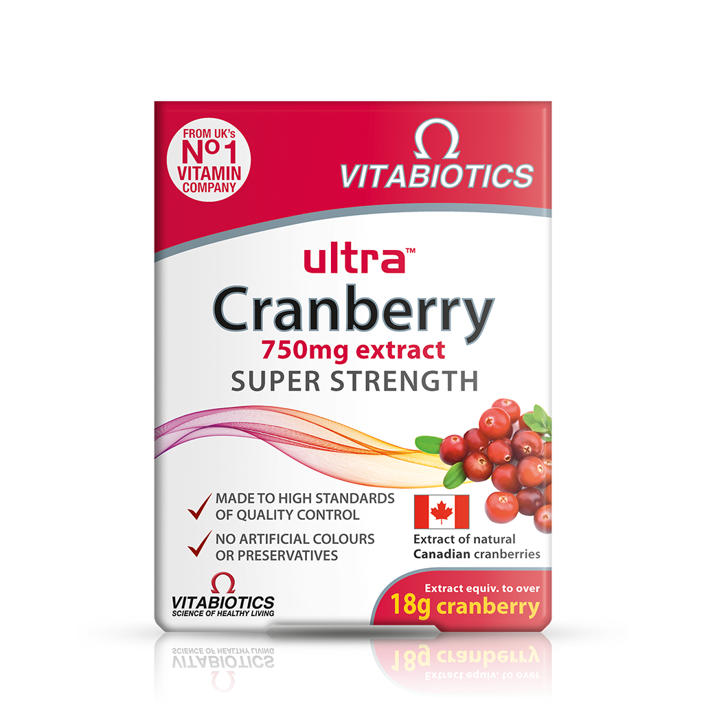 Vitabiotics Ultra Cranberry 750mg - 30 Tablets — product packaging