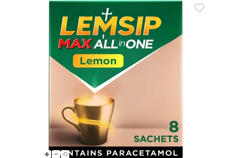 Lemsip Max All in One Lemon 8 sachets