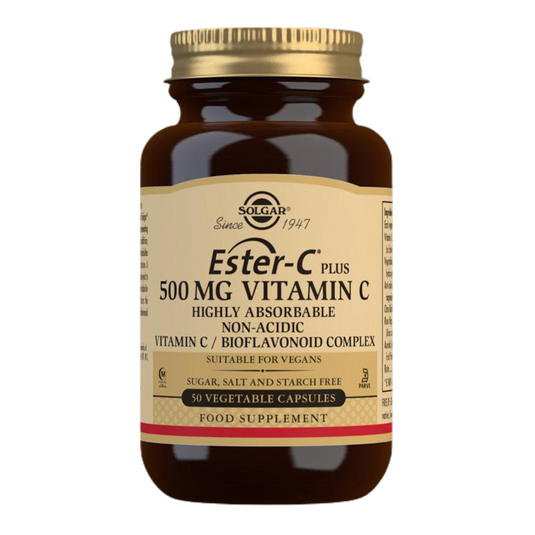 Solgar Ester-C Plus 500 mg of vitamin C plant capsule 50 capsules 500 mg vitamin C Vegetable Capsules 50 Capsules