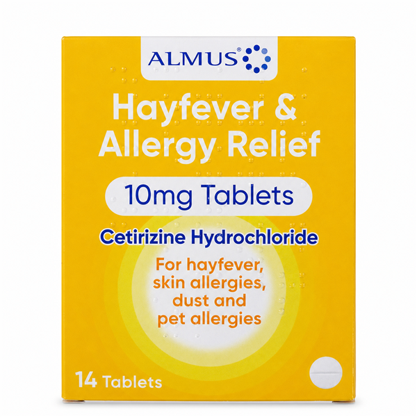 Almus 西替利嗪抗过敏花粉症片 10mg|14片