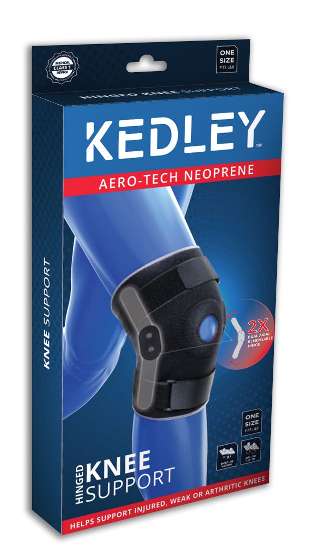 Kedley Aero-Tech Neoprene Hinged Knee Support 2x