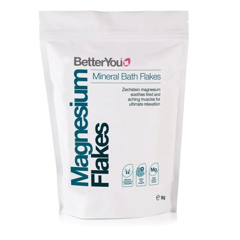 BetterYou Magnesium Flakes Mineral Bath Flakes - 1kg — product packaging