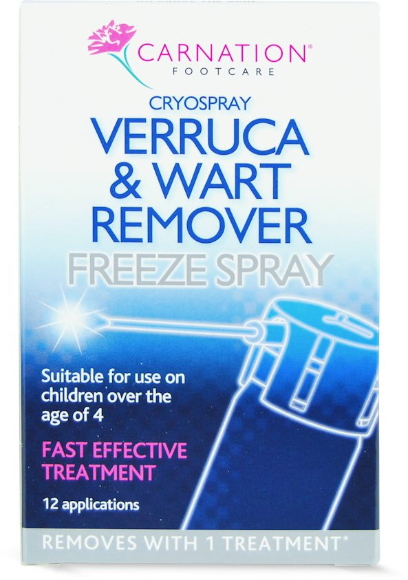 Carnation Verruca & Wart Remover Freeze Spray - 50ml — product packaging