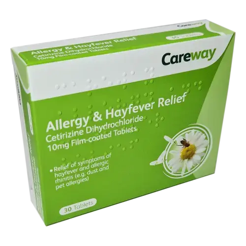 Careway allergy relieving 10mg Allergy Relief Cetirizine 10mg 30 TABS