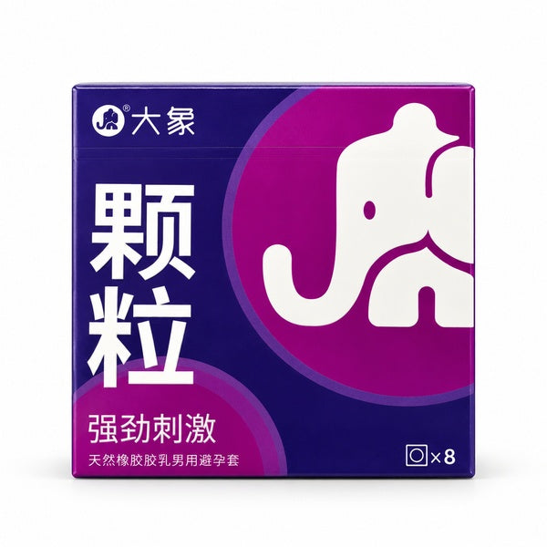 Daxiang Textured Natural Latex Condoms – 8 Pack