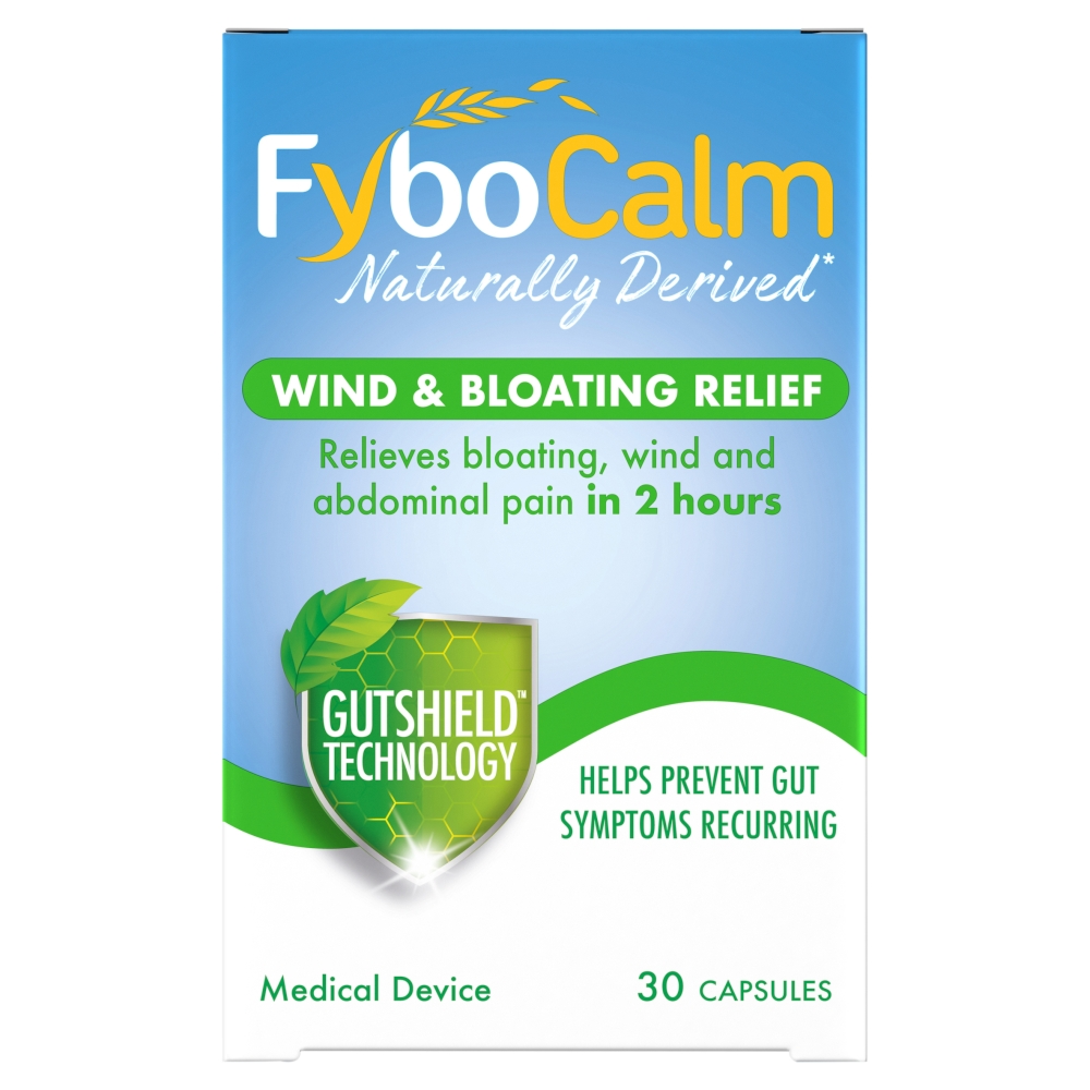 Fybocalm Wind & Bloating Relief - 30 Capsules — product packaging