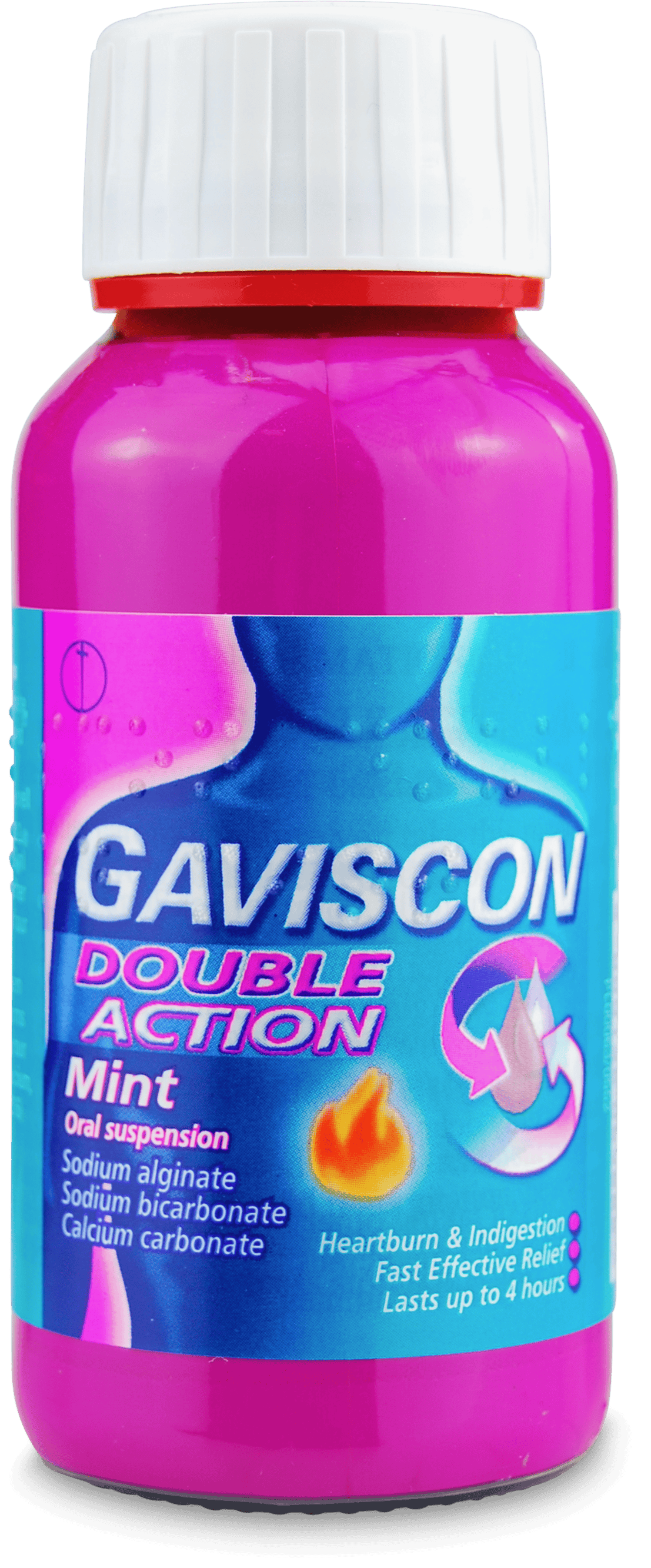 Gaviscon Double Action Heartburn & Indigestion Liquid Mint Oral Suspension - 150ml — product packaging