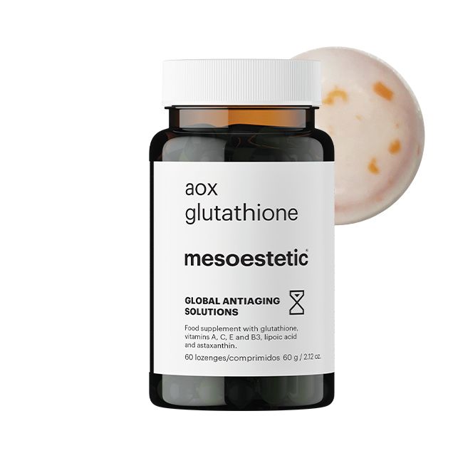 Mesoestetic AOX Glutathione Antioxidant Food Supplement - 60 Units — product packaging