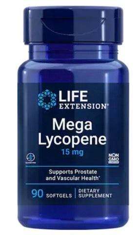 Life Extension Mega Lycopene 15mg - 90 Softgels — product packaging