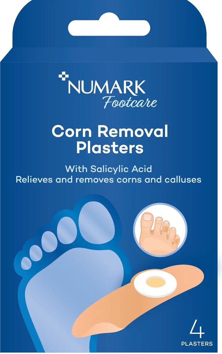 Numark Corn Removal Plasters with Salicylic Acid (Pack of 4)