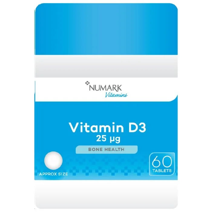 Numark Vitamin D3 25µg 1000IU (60 Tablets)