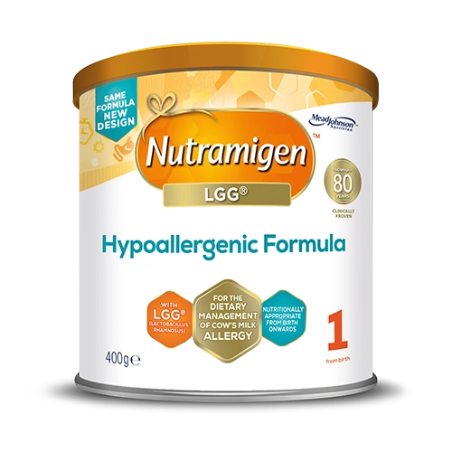British Mead Johnson Nutramigen 1 LGG deep hydrolyzed baby milk powder low allergic formula contains LGG probiotics 1 (0-6 months baby) 400 grams (only British)
