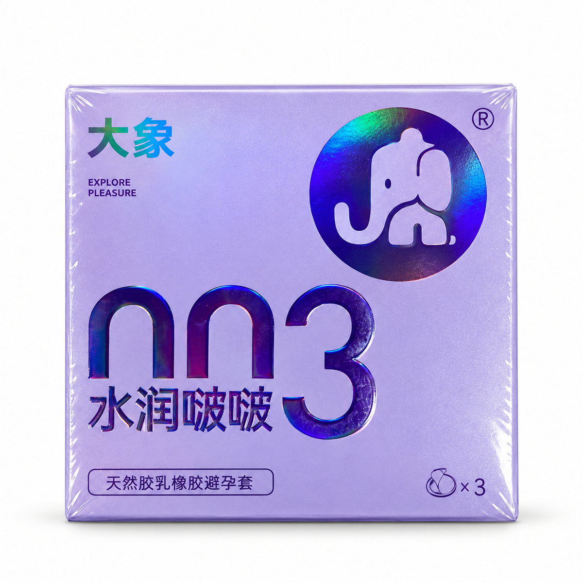 大象 003 润肤泡泡超薄避孕套 - 2 只装