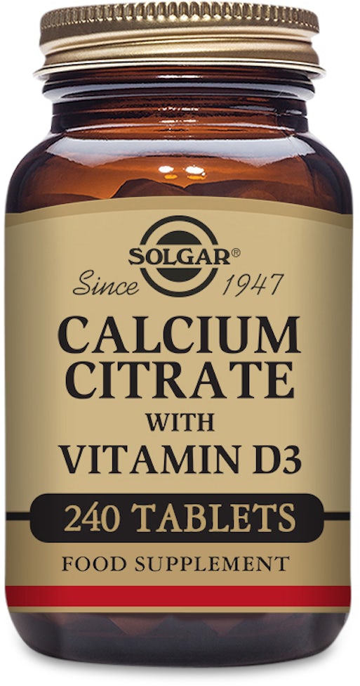 Solgar Calcium Citrate with Vitamin D3 240Tablets
