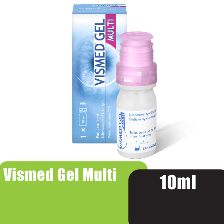 Vismed Gel Multi Sodium Hyaluronate 0.3% Eye Drops - 10ml — product packaging