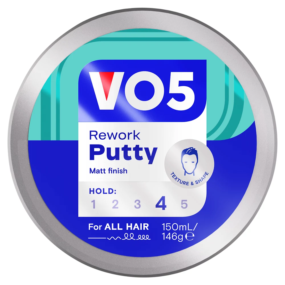 VO5 Rework Putty 150ml Matt Finish Hold 4