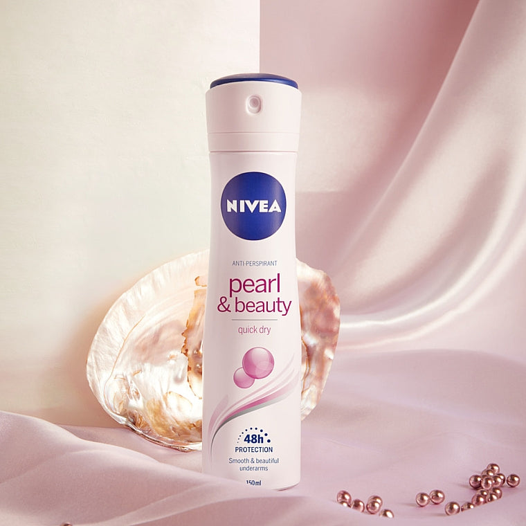 Nivea Pearl & Beauty Anti-Perspirant Deodorant Spray - 150ml — product packaging