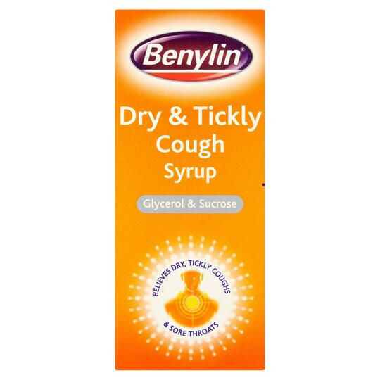 Benylin Dry & Tickly Cough Syrup dry cough and cough, throat pain syrup 150ml