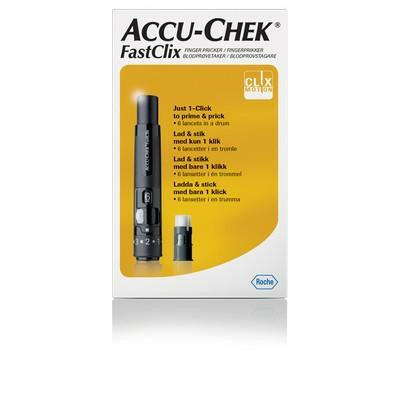 Accu-Chek FastClix lancing device with 6-lancet drum