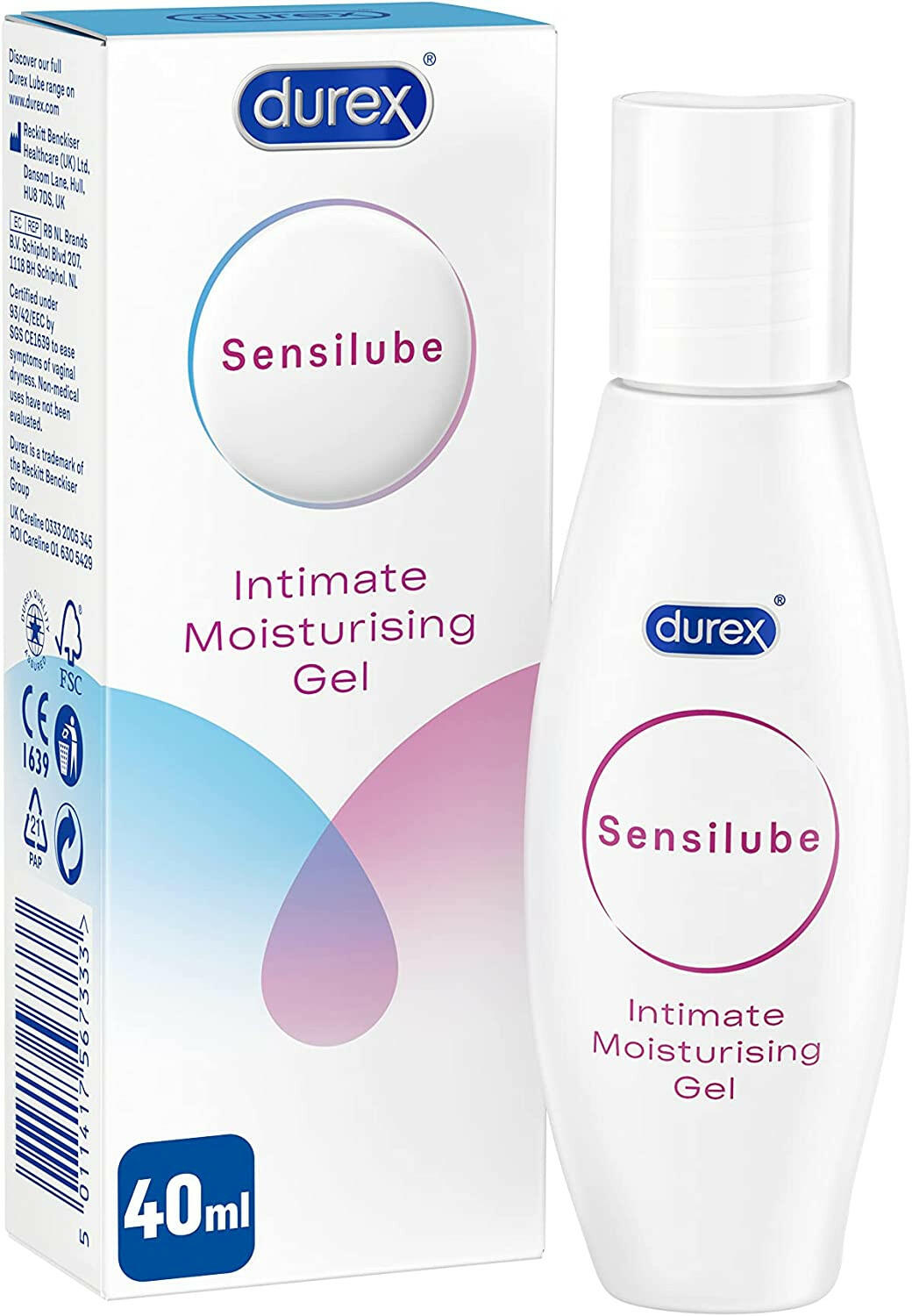 Durex Durex Sensilube lubricant, water -based moisturizing gel, relieve dryness, 40ml