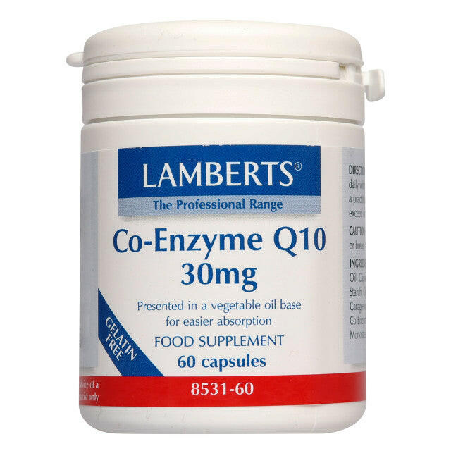 Lamberts Coenzyme Q10 Apzyme 30mg 60 Capsule Capsules