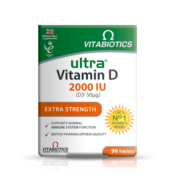Vitabiotics Ultra Vitamin D3 2000IU - 96 Tablets — product packaging