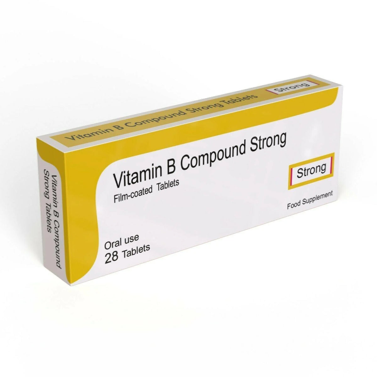 Vitamin B1, B2, B3, B6) Vitamin B Compound Strong Tablets X 28 Capsule ...